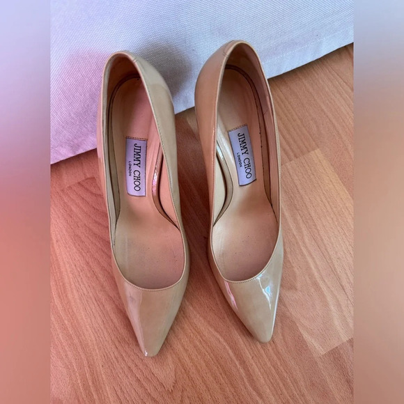 Jimmy Choo Beige Heels 39 (us 8) - Picture 2 of 11